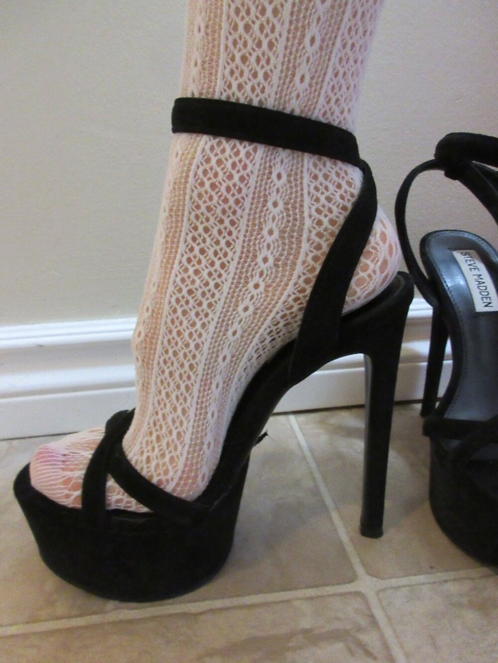 Marciana Platform Suede Stiletto Heels